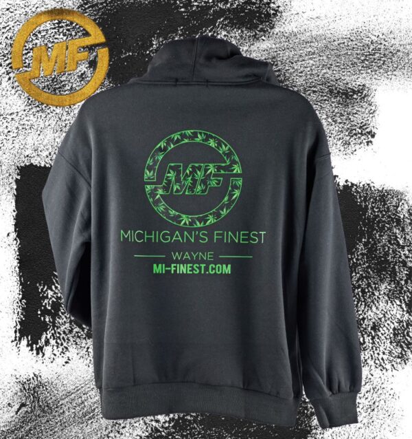Marijuana Logo Black Hoodie Unisex